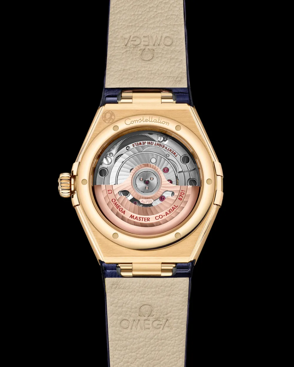 29 mm, yellow gold on leather strap^OMEGA Best