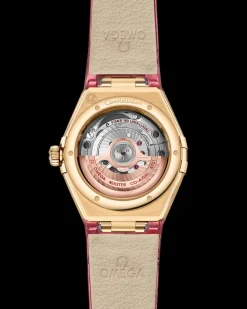 29 mm, yellow gold on leather strap^OMEGA Hot