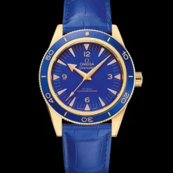 41 mm, yellow gold on leather strap^OMEGA Online