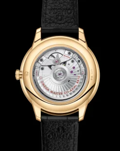 41 mm, yellow gold on leather strap^OMEGA Outlet