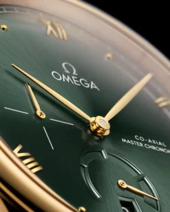 41 mm, yellow gold on leather strap^OMEGA Outlet