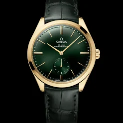 40 mm, yellow gold on leather strap^OMEGA Hot