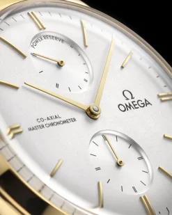 40 mm, yellow gold on leather strap^OMEGA Outlet