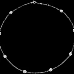 Necklace, 18k white gold, diamonds^OMEGA Hot