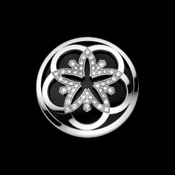 Pendant, 18k white gold, diamonds, onyx^OMEGA Online