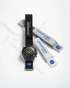 2‑piece white Speedmaster Moonwatch VELCRO® strap^OMEGA Sale