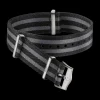Polyamide, 5 stripe black grey^OMEGA Clearance