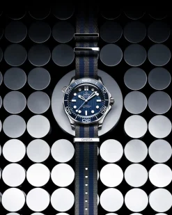 Polyamide, 5 stripe grey and blue^OMEGA New