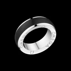 Ring, ceramic, stainless steel^OMEGA Fashion