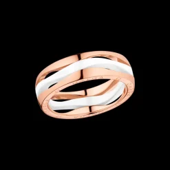 Ring, 18k red gold, ceramic^OMEGA Fashion