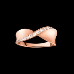 Ring, 18k red gold, diamonds^OMEGA Outlet