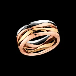 Ring, 18k red gold, 18k white gold, 18k yellow gold^OMEGA Discount