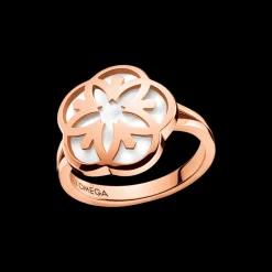 Ring, 18k red gold, mother‑of‑pearl^OMEGA Clearance