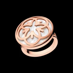 Ring, 18k red gold, mother‑of‑pearl^OMEGA Fashion
