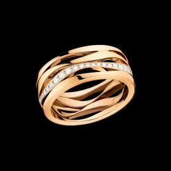 Ring, 18k yellow gold, diamonds^OMEGA New