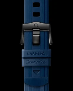 Seamaster Diver 300M blue rubber strap with pin buckle^OMEGA New