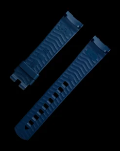 Seamaster Diver 300M blue rubber strap with pin buckle^OMEGA New