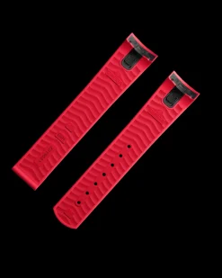 Seamaster Diver 300M red rubber strap with foldover clasp^OMEGA Hot