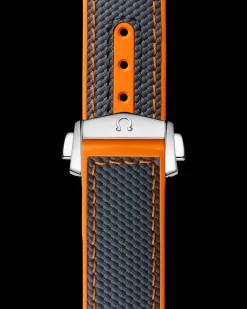 Seamaster Planet Ocean 600M grey rubber strap with foldover clasp^OMEGA New