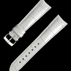 White alligator leather strap with pin buckle^OMEGA Best